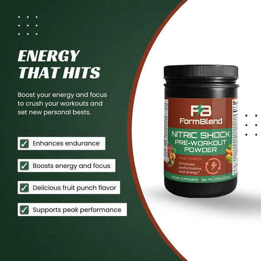 Nitric Shock Pre-Workout Powder (Fruit Punch)